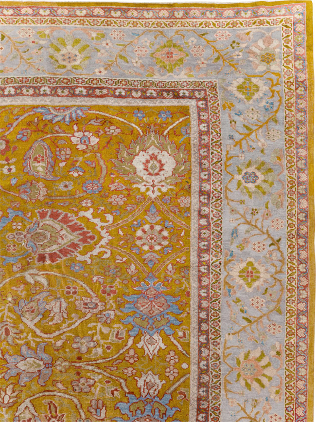Antique Persian Sultanabad Large Room Size Carpet, No.17668 - Gss