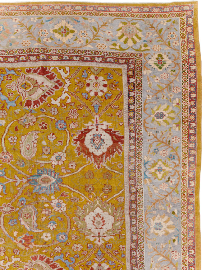 Antique Persian Sultanabad Large Room Size Carpet, No.17668 - Gss