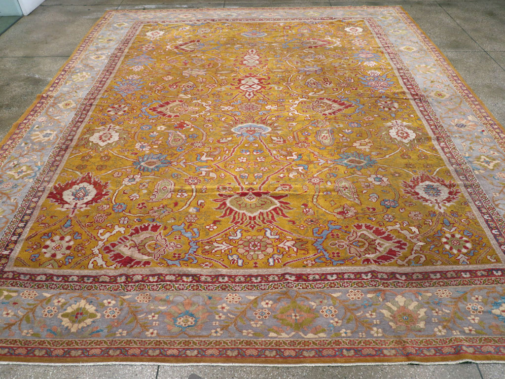 Antique Persian Sultanabad Large Room Size Carpet, No.17668 - Gss