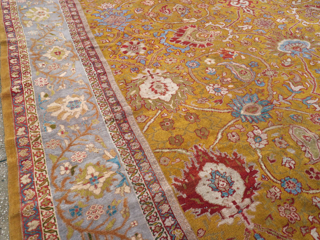 Antique Persian Sultanabad Large Room Size Carpet, No.17668 - Gss