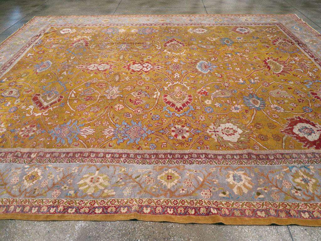 Antique Persian Sultanabad Large Room Size Carpet, No.17668 - Gss