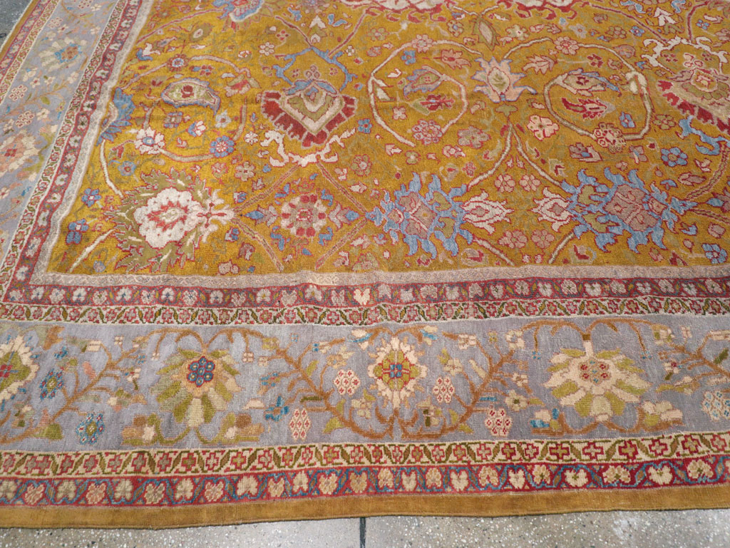 Antique Persian Sultanabad Large Room Size Carpet, No.17668 - Gss