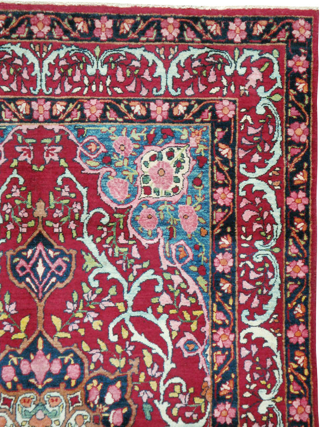 Vintage Persian Lavar Kerman Rug, No.17690 - Gss