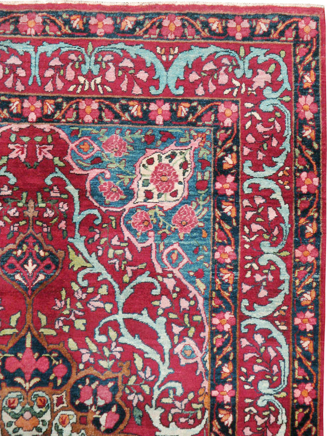 Vintage Persian Lavar Kerman Rug, No.17690 - Gss