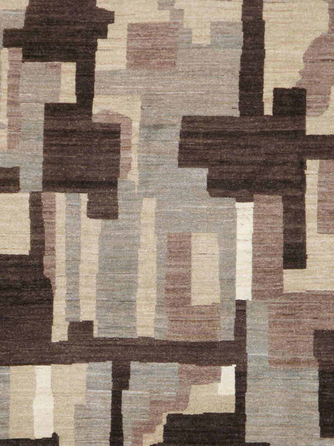 Modernist Persian Tabriz Carpet, No.17696 - Gss