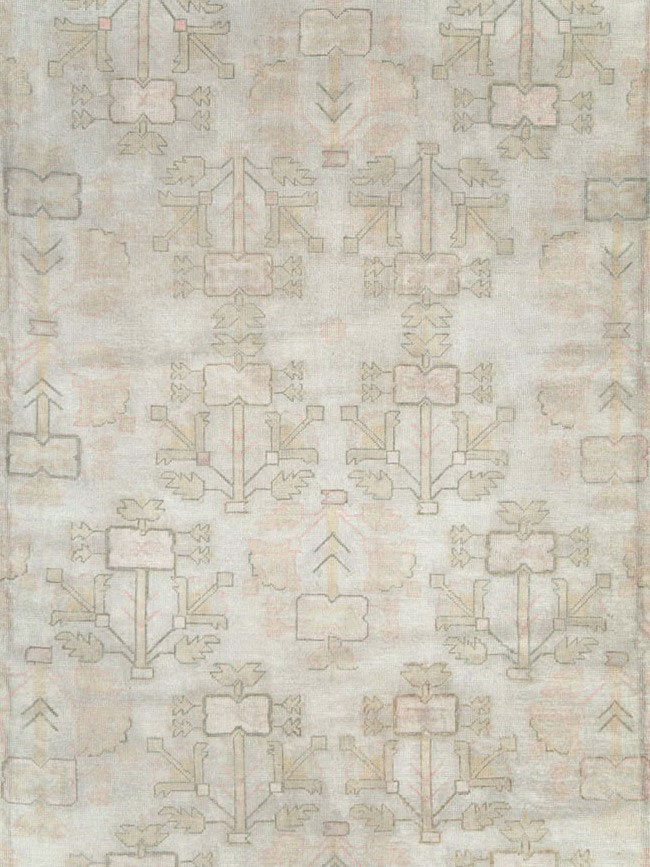 Antique Turkish Oushak Carpet, No.17710 - Gss