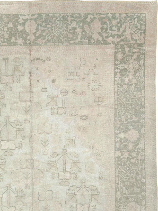 Antique Turkish Oushak Carpet, No.17710 - Gss
