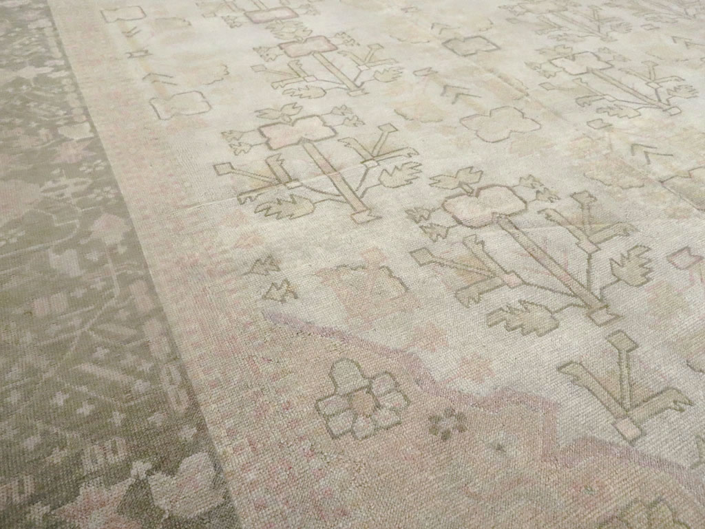 Antique Turkish Oushak Carpet, No.17710 - Gss