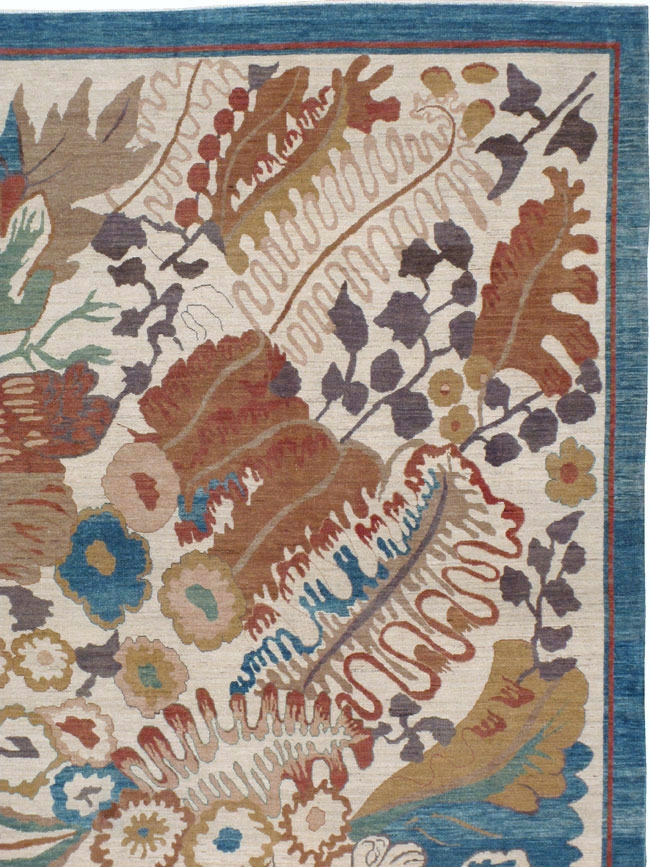 Modernist Persian Tabriz Room Size Carpet, No.17712 - Gss