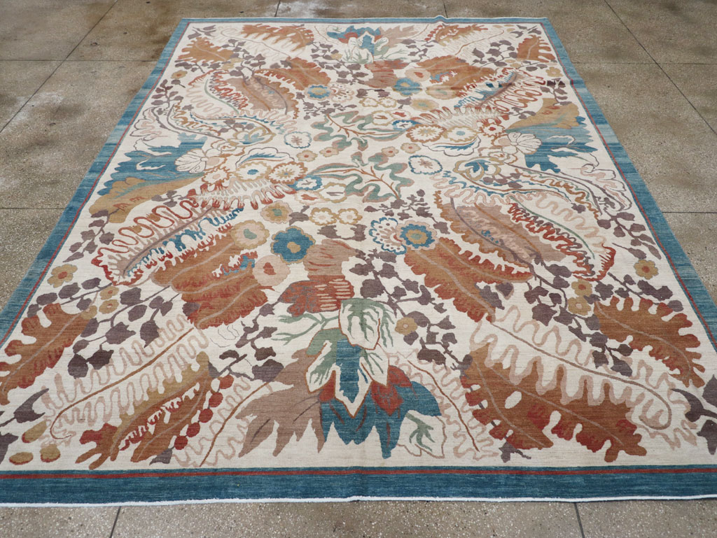 Modernist Persian Tabriz Room Size Carpet, No.17712 - Gss