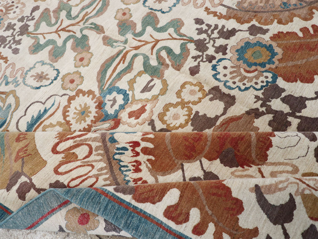 Modernist Persian Tabriz Room Size Carpet, No.17712 - Gss