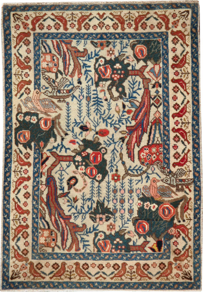 Vintage Persian Tabriz Rug, No.17725 - Gss