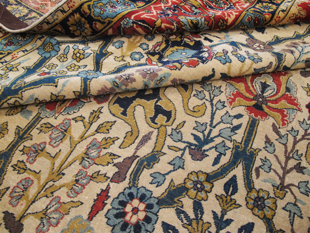 Antique Indian Lahore Square Carpet, No.17752 - Gss