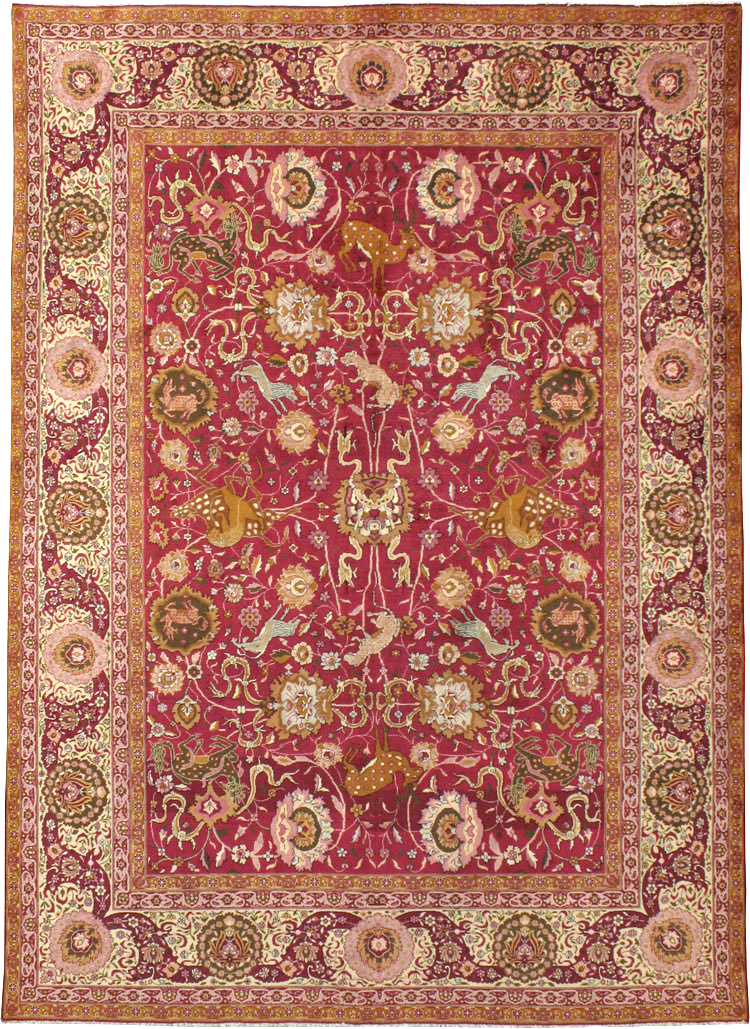 Antique Indian Agra Carpet, No.17781 - Gss