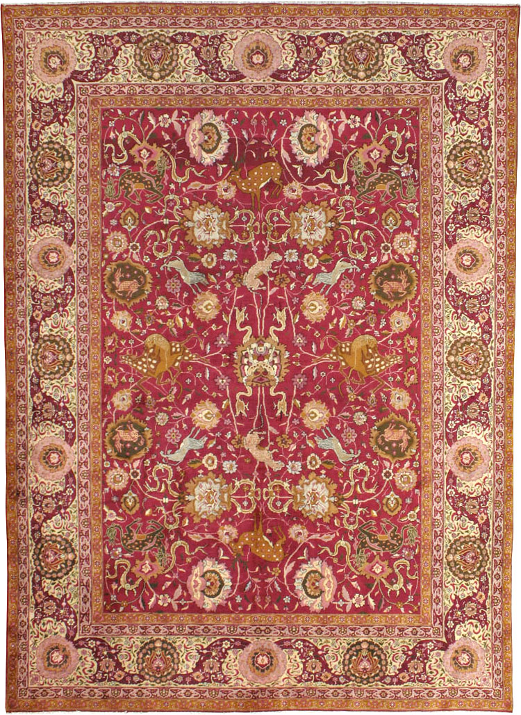 Antique Indian Agra Carpet, No.17781 - Gss