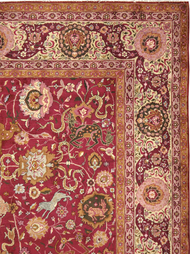 Antique Indian Agra Carpet, No.17781 - Gss