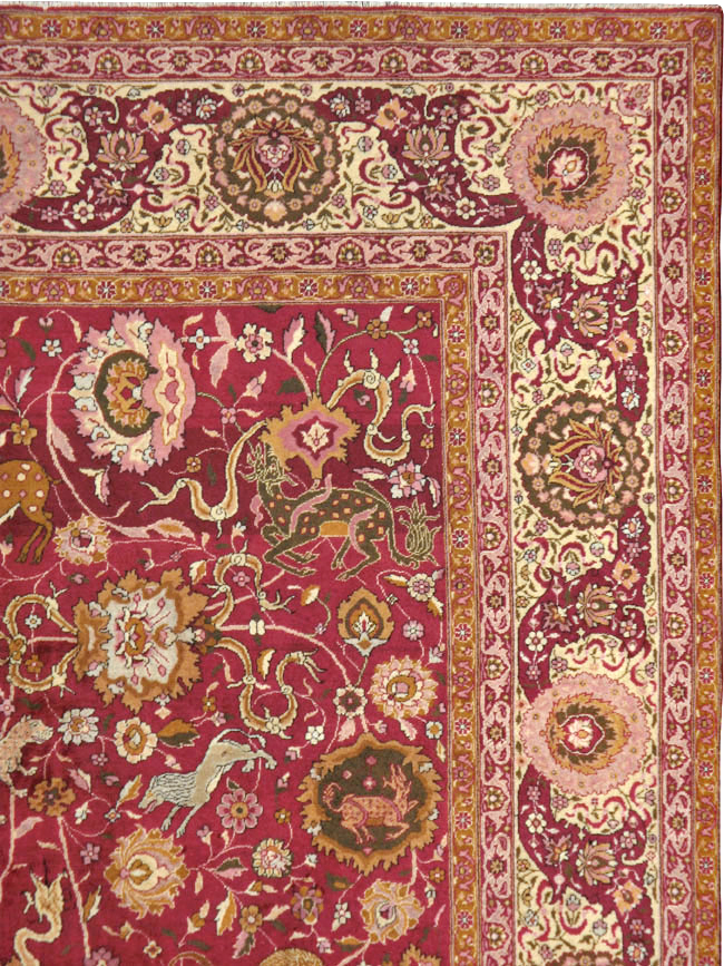 Antique Indian Agra Carpet, No.17781 - Gss