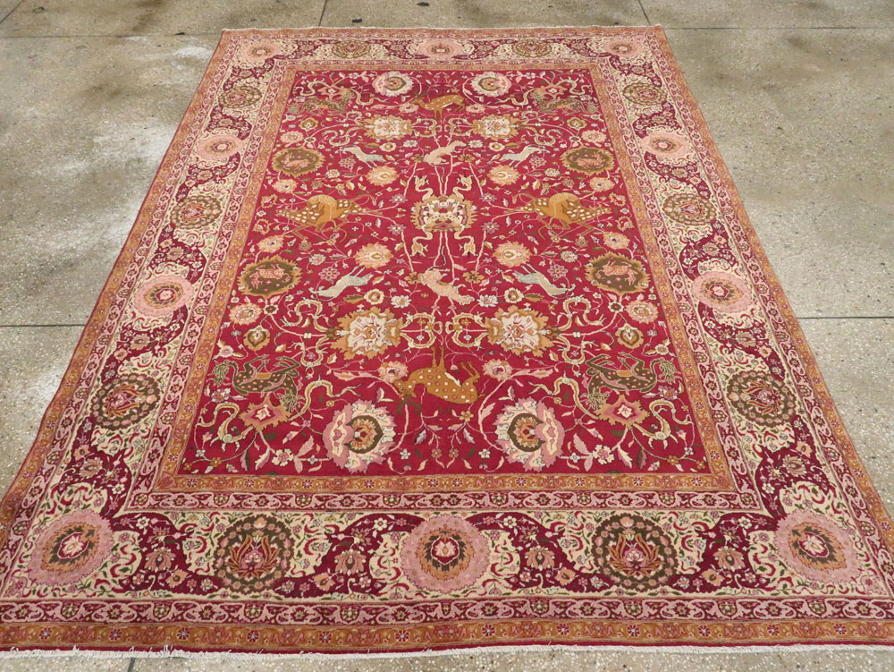 Antique Indian Agra Carpet, No.17781 - Gss