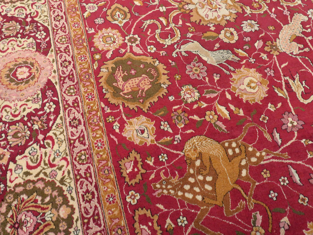 Antique Indian Agra Carpet, No.17781 - Gss