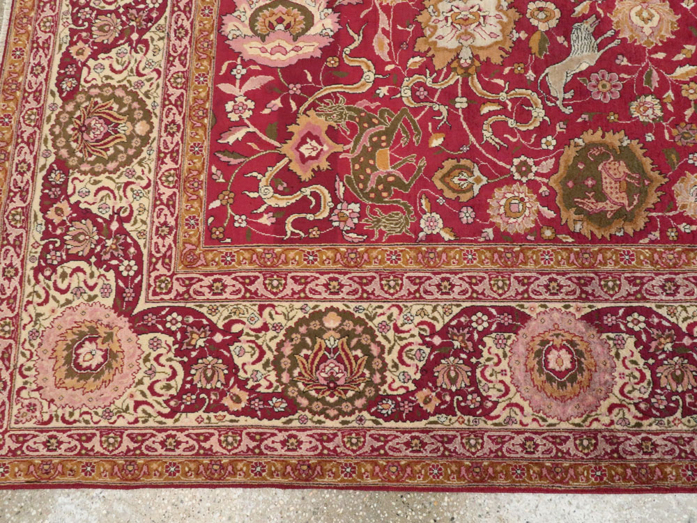 Antique Indian Agra Carpet, No.17781 - Gss