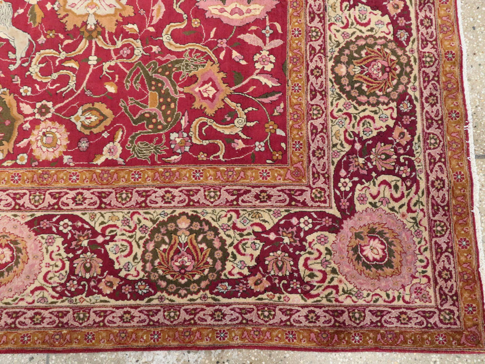 Antique Indian Agra Carpet, No.17781 - Gss