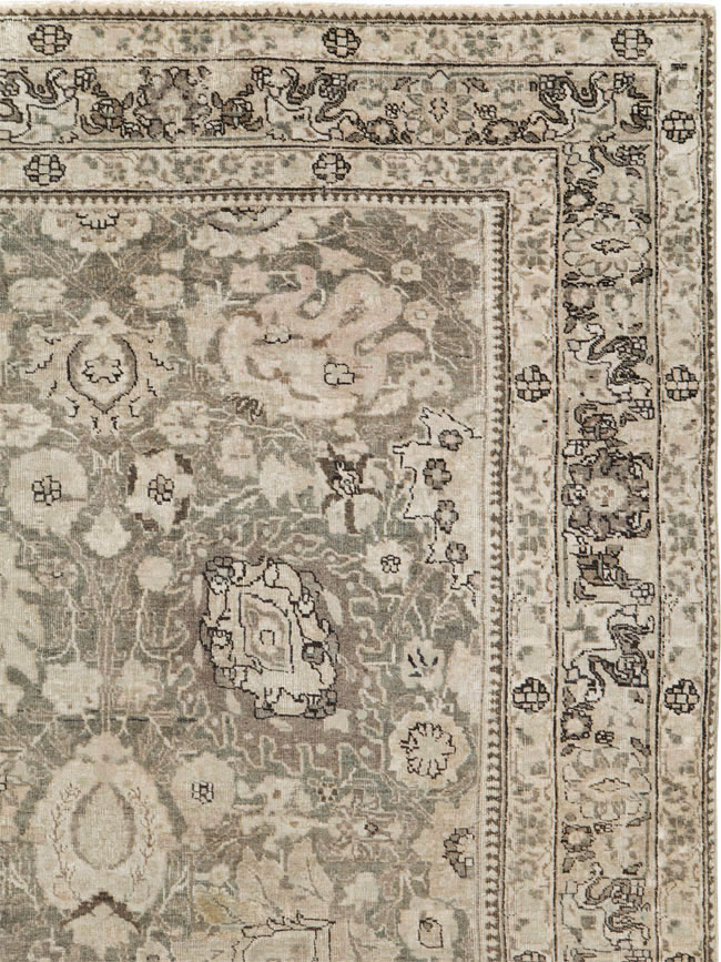 Antique Persian Tabriz Long and Narrow Carpet, No.17782 - Gss