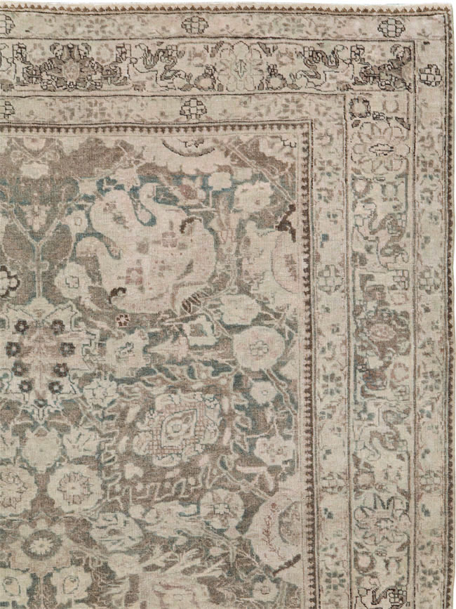 Antique Persian Tabriz Long and Narrow Carpet, No.17782 - Gss