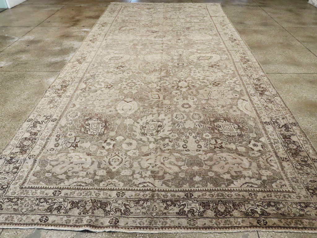 Antique Persian Tabriz Long and Narrow Carpet, No.17782 - Gss