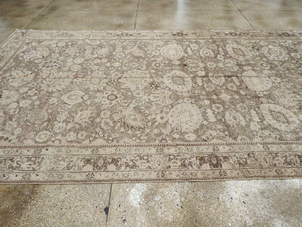 Antique Persian Tabriz Long and Narrow Carpet, No.17782 - Gss