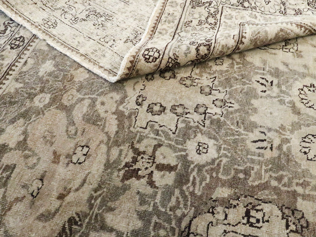 Antique Persian Tabriz Long and Narrow Carpet, No.17782 - Gss