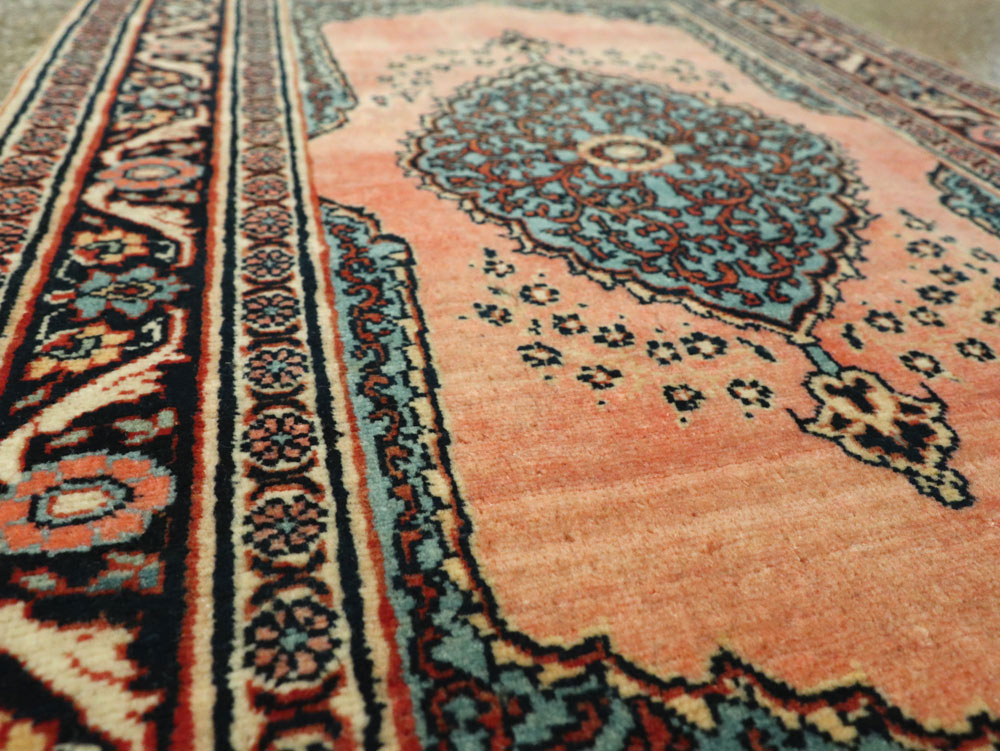 Antique Persian Tabriz Haji Jalili Throw Rug, No.17786 - Gss