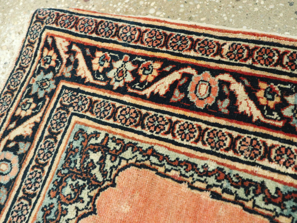 Antique Persian Tabriz Haji Jalili Throw Rug, No.17786 - Gss