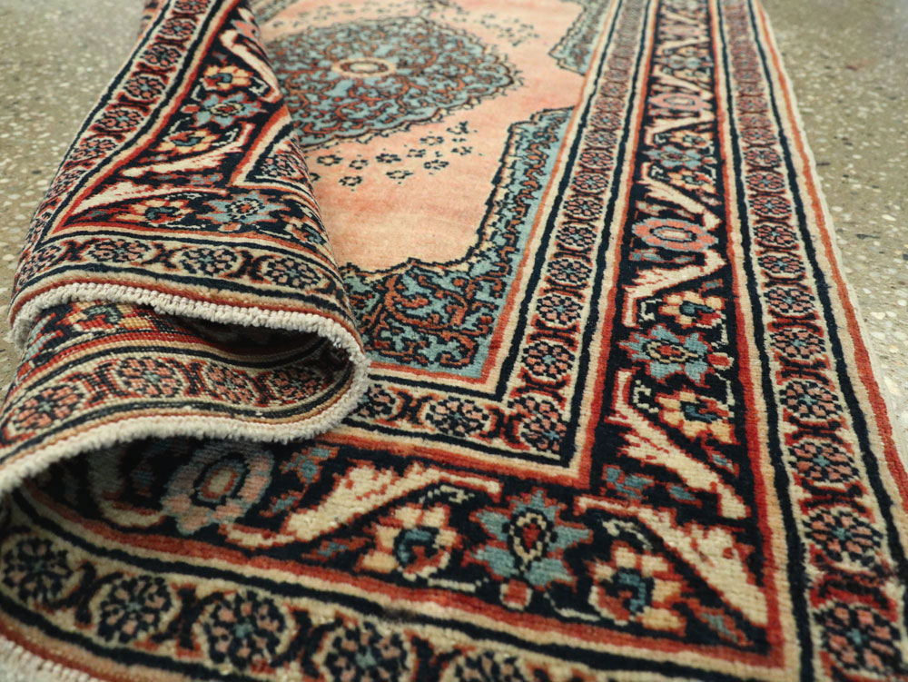 Antique Persian Tabriz Haji Jalili Throw Rug, No.17786 - Gss