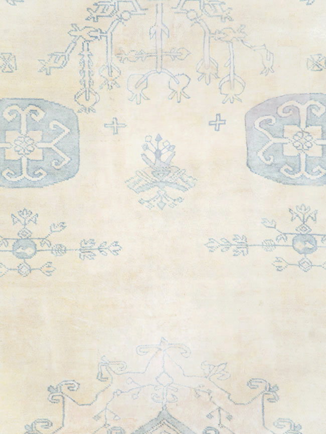 Vintage Cotton Agra Carpet, No.17799 - Gss