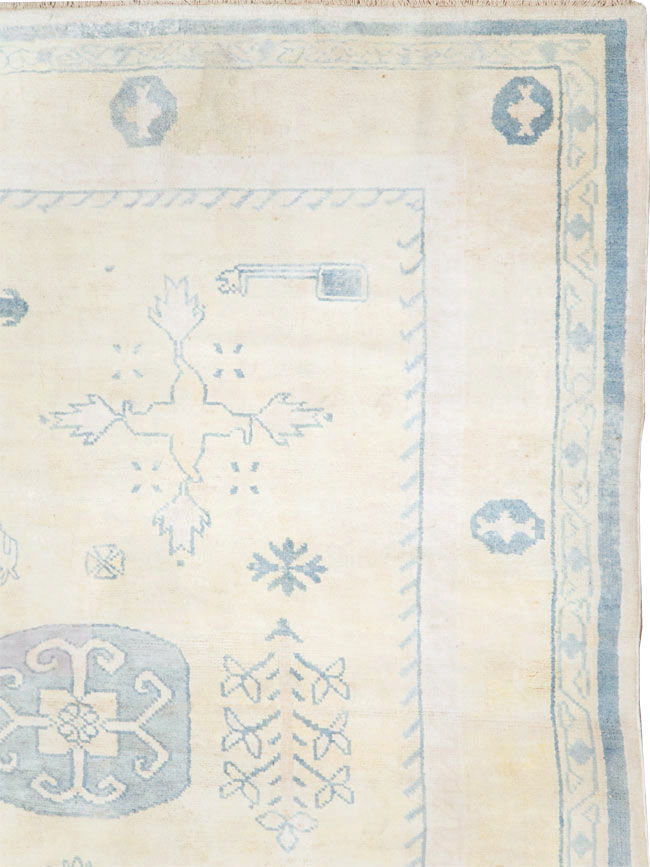 Vintage Cotton Agra Carpet, No.17799 - Gss