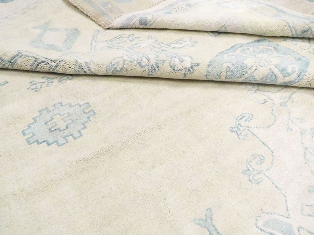 Vintage Cotton Agra Carpet, No.17799 - Gss