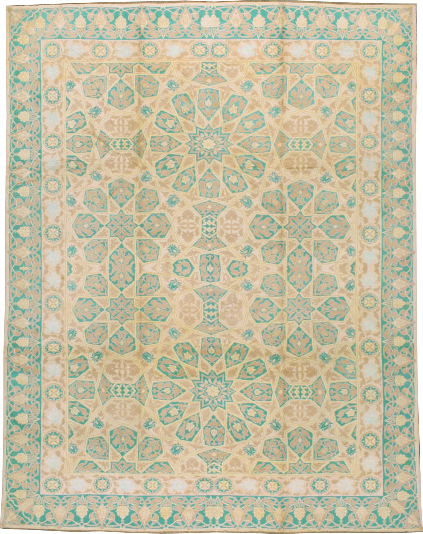 Antique Indian Cotton Agra Carpet, No.17806 - Gss