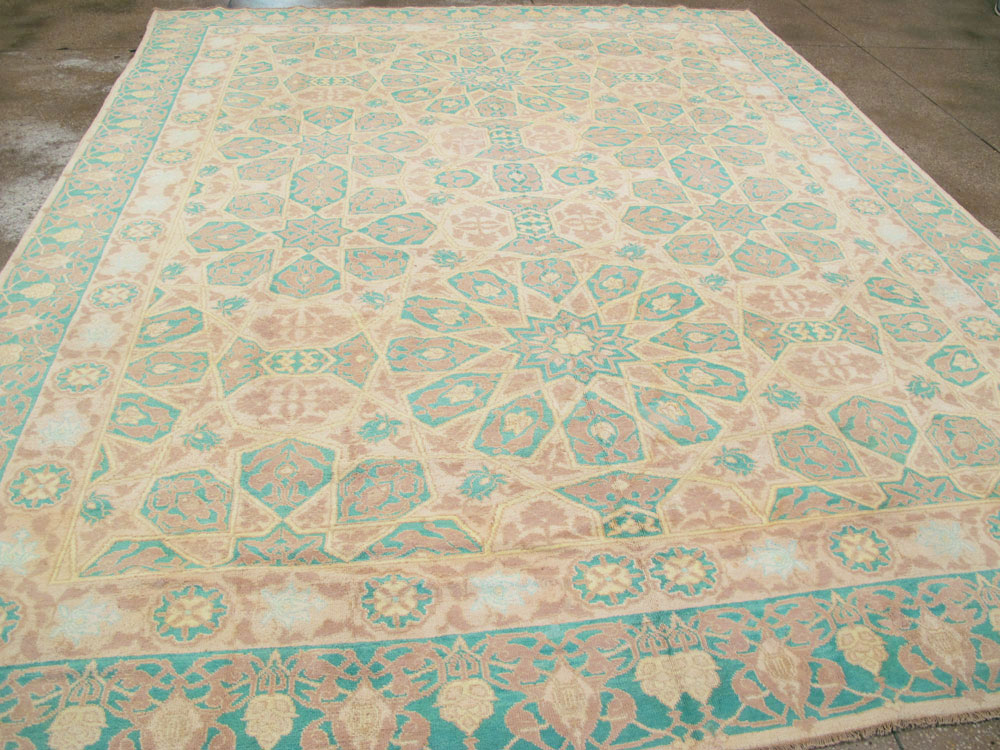 Antique Indian Cotton Agra Carpet, No.17806 - Gss