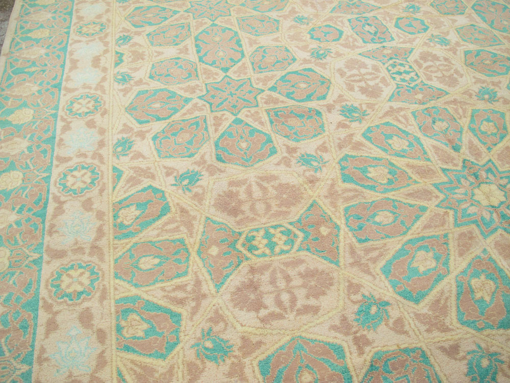 Antique Indian Cotton Agra Carpet, No.17806 - Gss