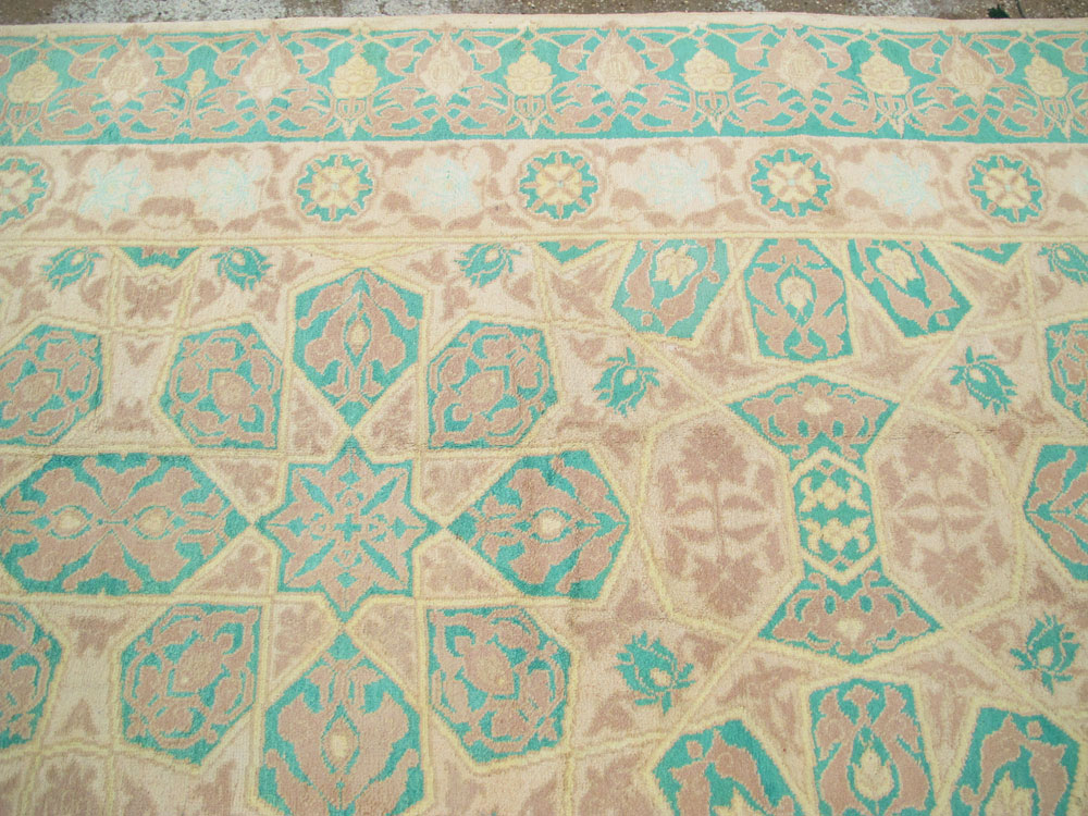 Antique Indian Cotton Agra Carpet, No.17806 - Gss