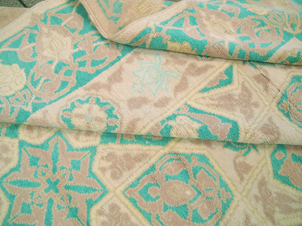 Antique Indian Cotton Agra Carpet, No.17806 - Gss