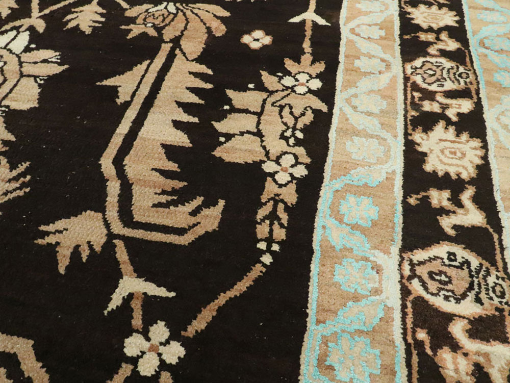 Vintage Indian Cotton Agra Carpet, No.17808 - Gss