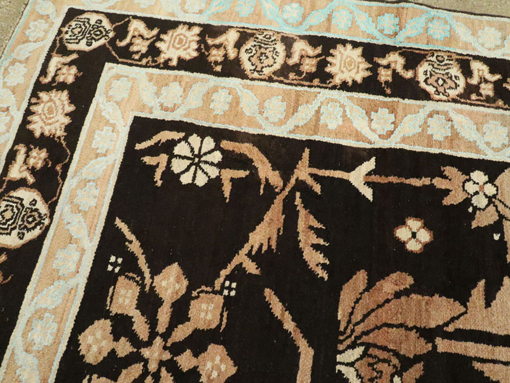 Vintage Indian Cotton Agra Carpet, No.17808 - Gss