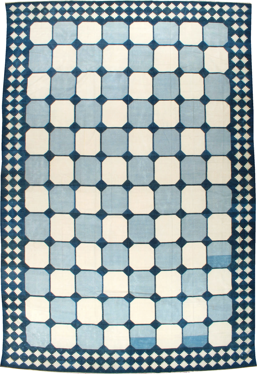 Vintage Indian Flatweave Kilim Dhurrie, No.17815 - Gss