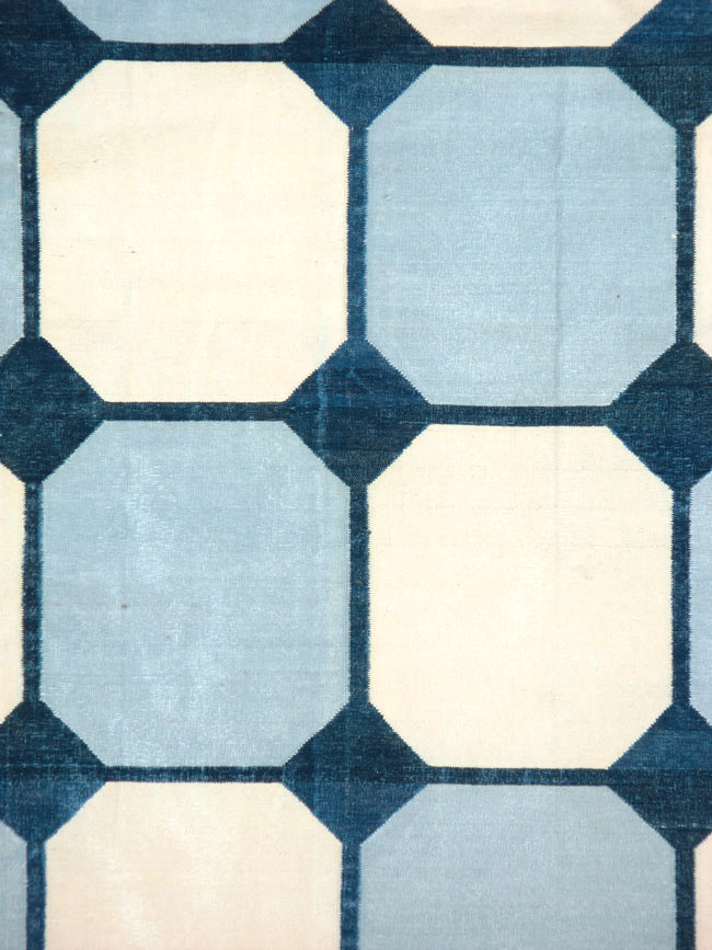 Vintage Indian Flatweave Kilim Dhurrie, No.17815 - Gss