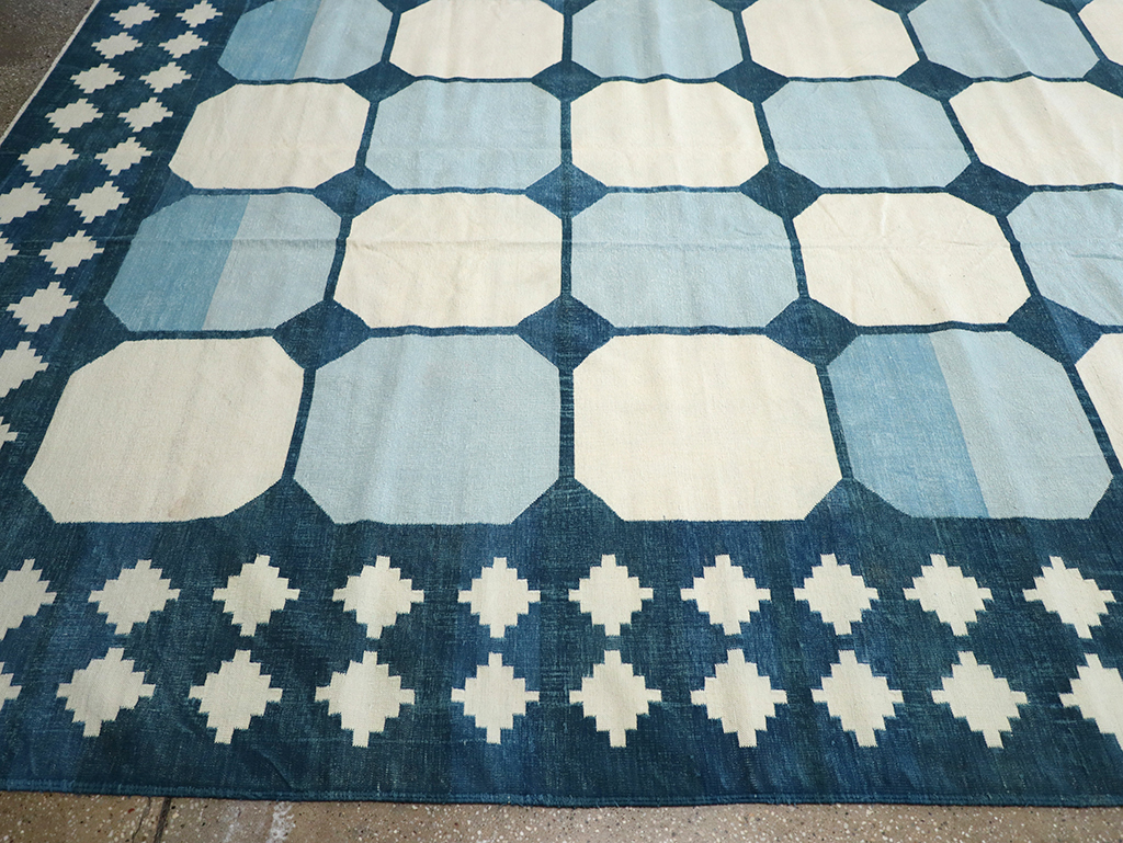 Vintage Indian Flatweave Kilim Dhurrie, No.17815 - Gss