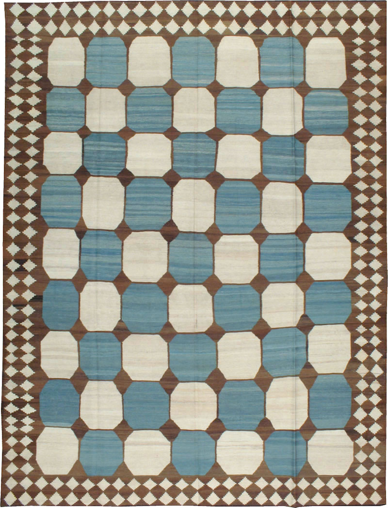 Modern Persian Kilim Room Size Rug, No.17825 - Gss