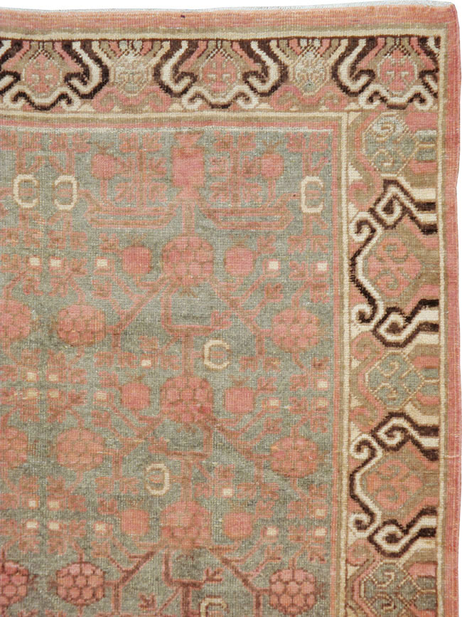 Vintage East Turkestan Khotan Carpet, No.17842 - Gss