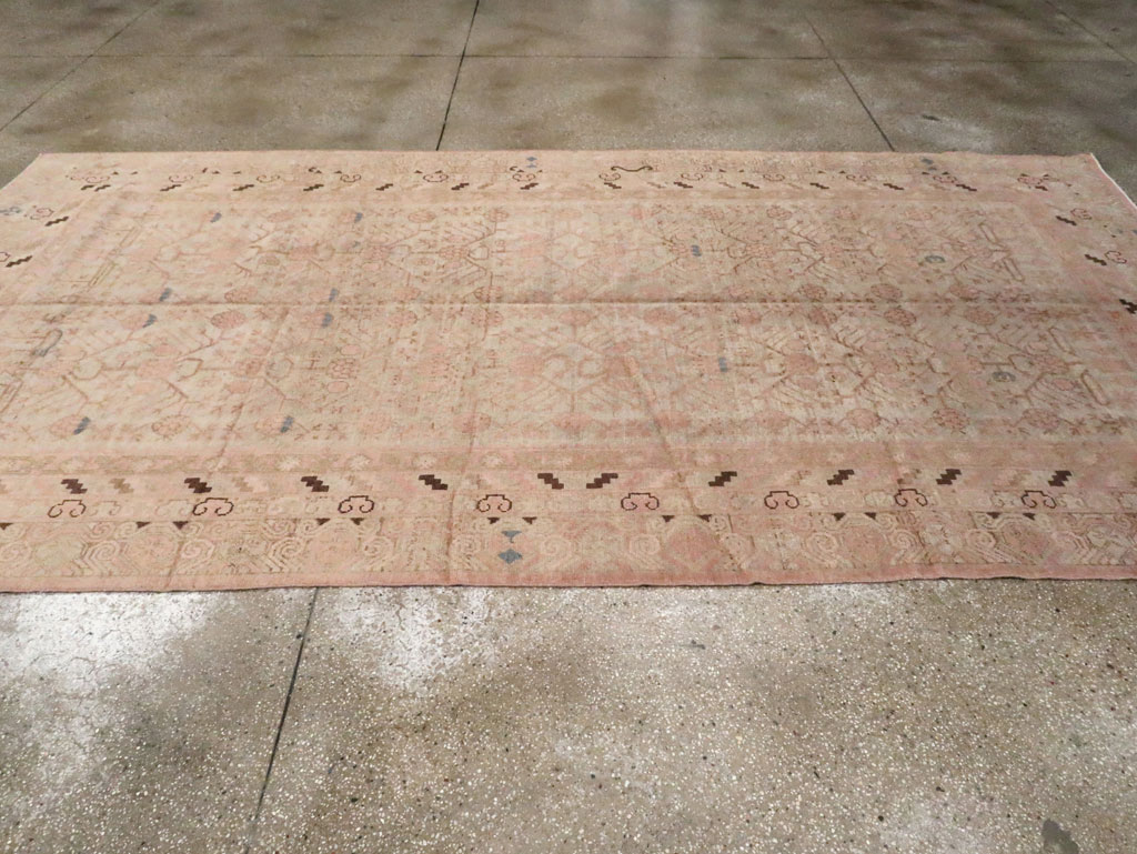 Vintage East Turkestan Khotan Carpet, No.17858 - Gss