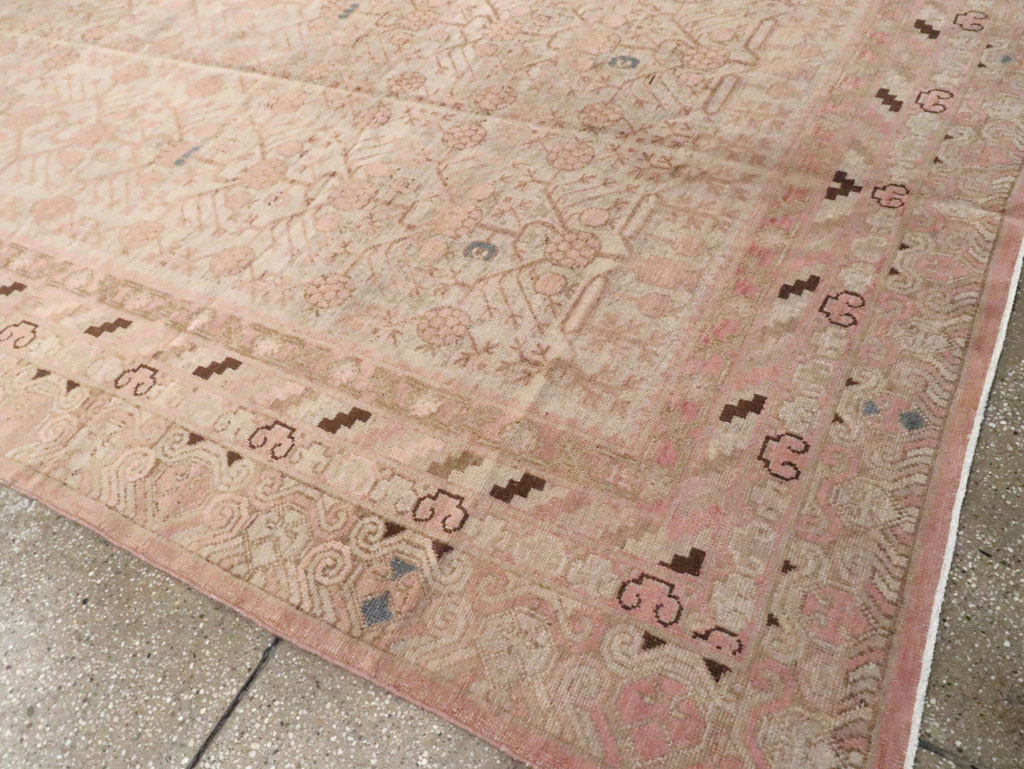 Vintage East Turkestan Khotan Carpet, No.17858 - Gss